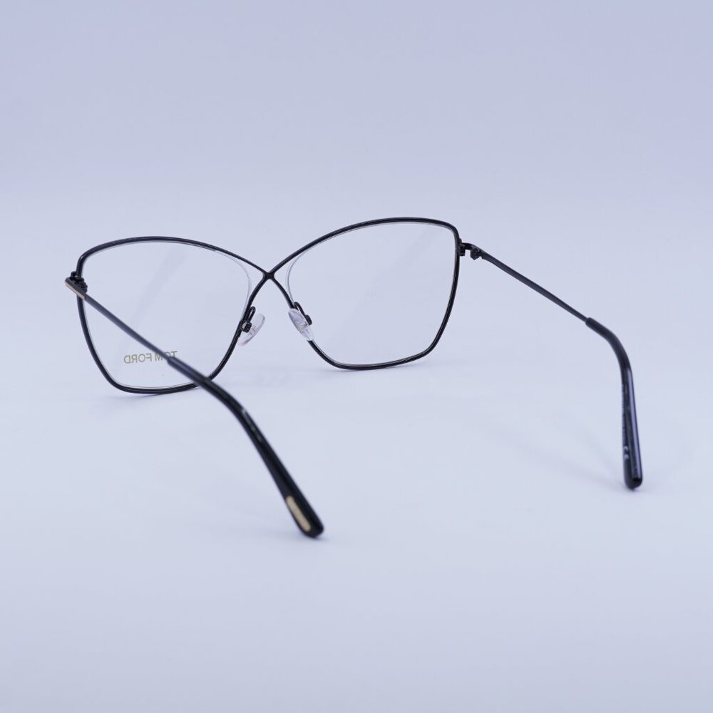 🕶️ New Tom Ford TF5518 001 Eyeglasses - Black Frame 57mm - Picture 7 of 10